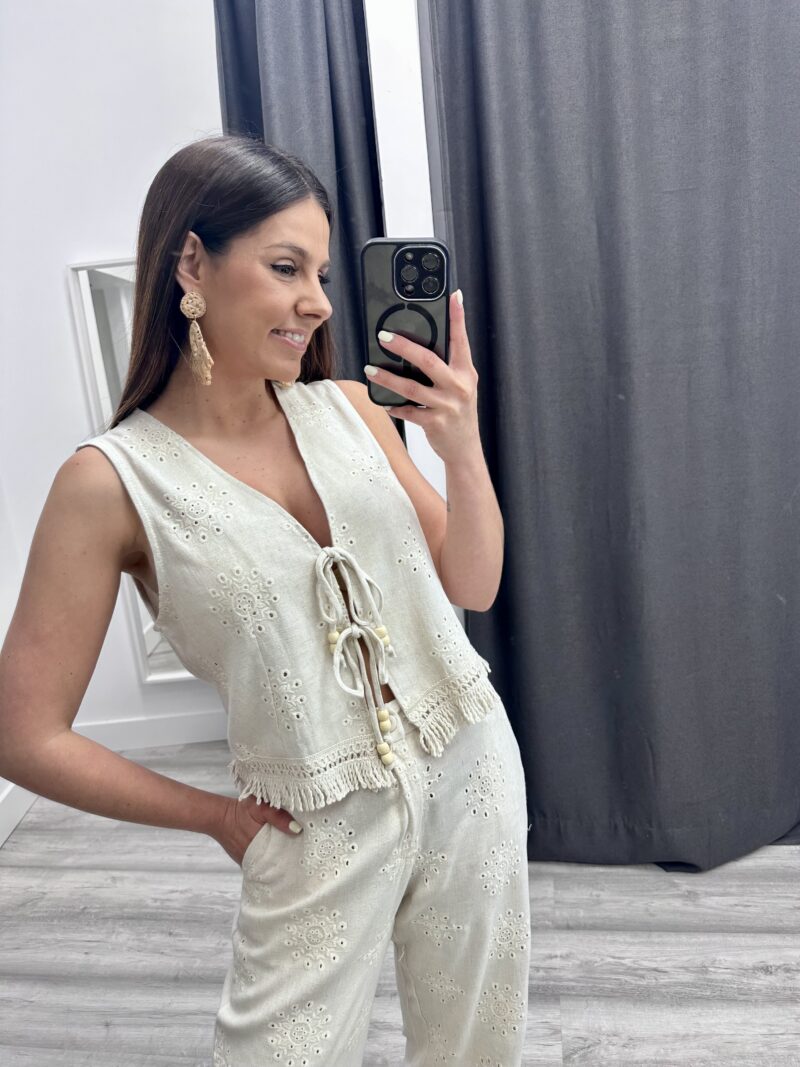 CONJUNTO LINO CHALECO/PANTALÓN - Imagen 4