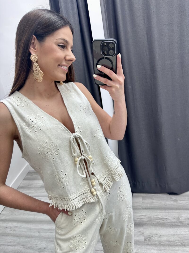 CONJUNTO LINO CHALECO/PANTALÓN - Imagen 3
