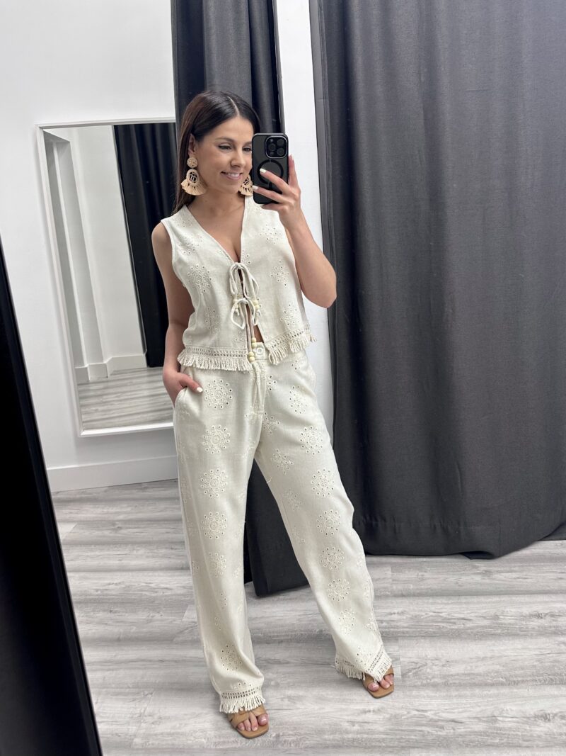 CONJUNTO LINO CHALECO/PANTALÓN
