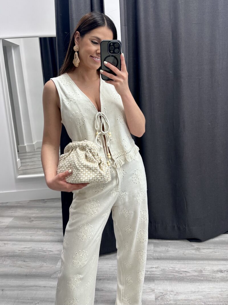 BOLSO CROCHE BEIGE/CRUDO - Imagen 5