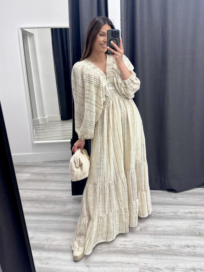 VESTIDO LINO BOHO - Imagen 4