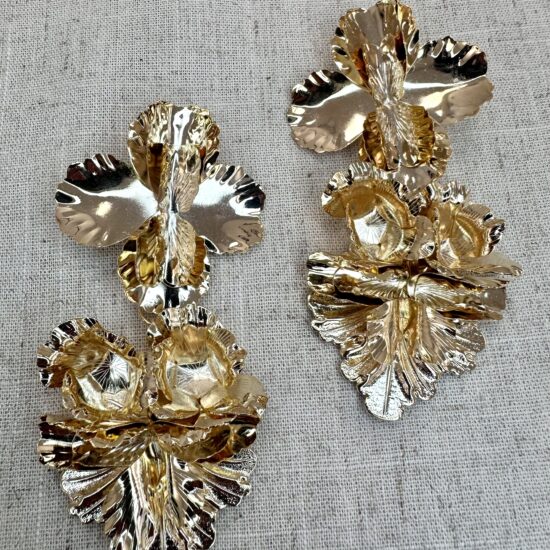 MAXI PENDIENTES FLOR