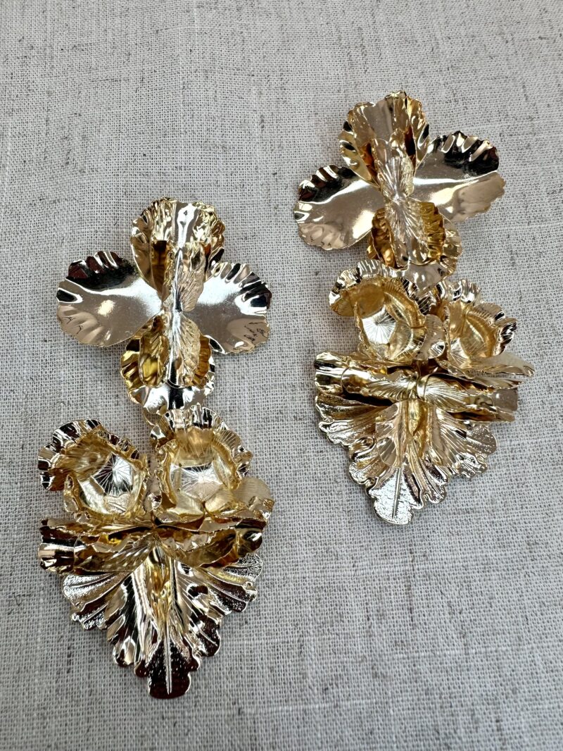 MAXI PENDIENTES FLOR