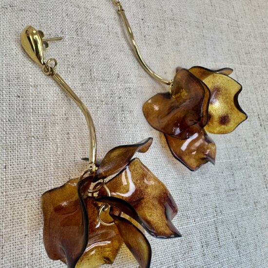 PENDIENTES COLGANTES FLOR