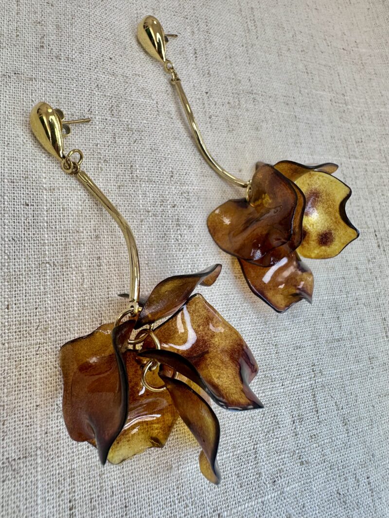 PENDIENTES COLGANTES FLOR